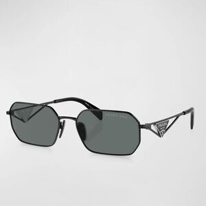 Prada Polarized Symbole Geometric/ Rectangular Oval Sunglasses